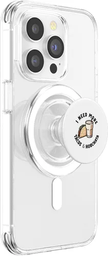 Vista 3 de Tacos & Horchata Mexican Food Lover Cinco de Mayo Mexicana PopSockets MagSafe PopGrip for iPhone