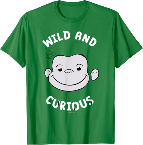 Vista 5 de Curious George Camiseta Big Face Wild and Curious Negro