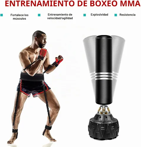 Vista 6 de Boxing Resistance Bands MMA Boxing Training Equipment Gear with Handles/Ankle Cuff/Belt for Men,Shadow Boxing Accessories for Kicks Full Body
