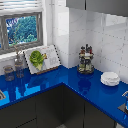Vista 2 de CHIHUT Papel adhesivo de acero inoxidable para electrodomésticos, papel tapiz metálico para despegar y pegar para refrigerador, papel tapiz