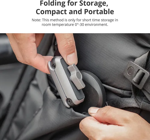 Vista 4 de PGYTECH CapLock - Soporte magnético para cámara compatible con DJI OSMO Action4/3/2, Gopro 10/9/8, OSMO Pocket 2, Insta360, mecanismo de doble
