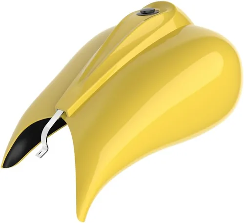 Vista 129 de Cubiertas de tanque estiradas con consola de tablero y tapa de tanque de combustible, cubiertas de combustible de galón para Harley Touring Whisky
