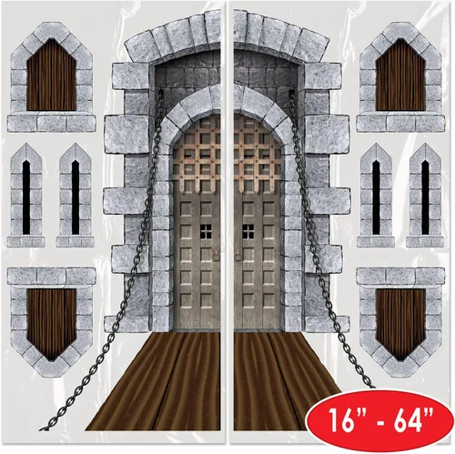 Vista 11 de Beistle, Accesorios para Fiesta, Puerta y Ventana de Castillo (1 unidad) (paquete de 9), Paquete de 1, Multicolor
