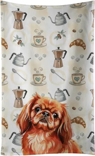 Vista 60 de Caroline's Treasures Afghan Hound - Toalla de cocina para barra de café, terciopelo frontal y lazo de algodón, lavable a máquina Sabueso afgano