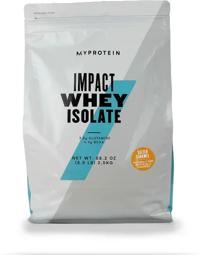 Vista 11 de Myprotein Impact aislado de proteína de suero, 1 kg (40 porciones) Vainilla helado, 22g de proteína, 3.5g de glutamina y 4.5g de BCAA por porción