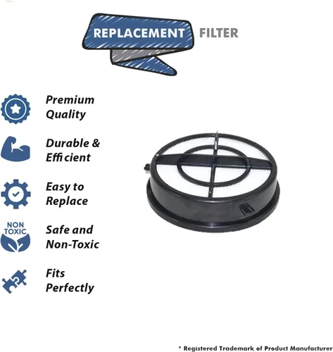 Vista 2 de Pieza de repuesto para Bissell Borrador de pelo Turbo Rewind Filtro de motor de poste de vacío funciona con 27909 Ligero, Rebobinado automático