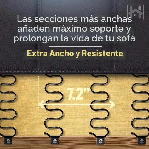 Vista 7 de Golden Home Essentials Soporte de sofá resistente para cojines caídos, tablero de cojín de sofá extra ancho de 21.5 x 72 pulgadas, tablero