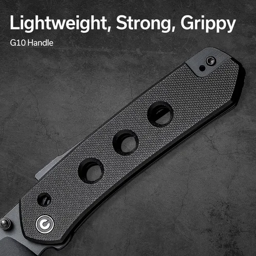 Vista 4 de CIVIVI Vision FG - Cuchillo de bolsillo para EDC, Superlock plegable con mango de 3.54 pulgadas Inversa Tanto Nitro-V Blade G-10, regalo ideal