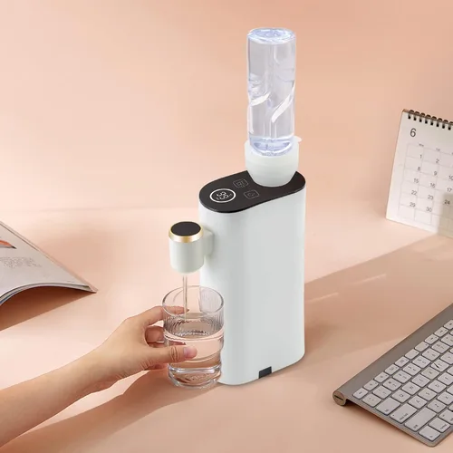Vista 7 de Dispensador de agua caliente instantáneo, dispensador de agua mineral/embotellada, 5 opciones de temperatura, calentador de agua portátil de 1500 W
