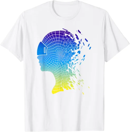 Vista 3 de Camiseta con diseño de auriculares de realidad virtual de VR Fans, Negro, S