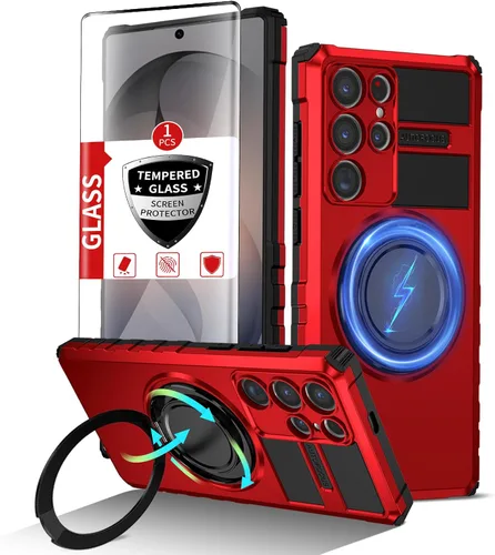 Vista 36 de Funda magnética para Samsung Galaxy Note 20 Ultra compatible con carga inalámbrica MagSafe, con 1 protector de pantalla, anillo de soporte integrado