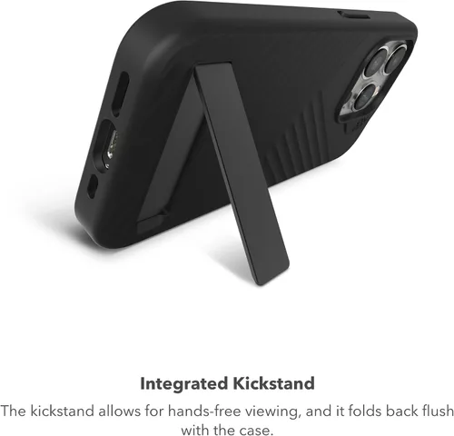 Vista 7 de ZAGG Denali Snap - Funda para iPhone 15 Pro con soporte, protección contra caídas (16 pies), funda texturizada de doble capa para teléfono celular