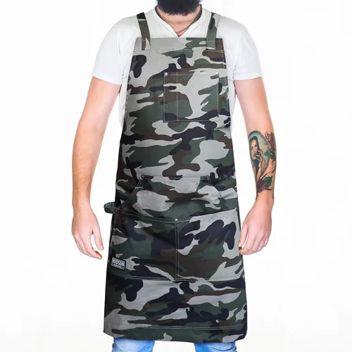 Vista 10 de Hudson Durable Goods - Delantal de chef de grado profesional para cocina, barbacoa y parrilla Negro