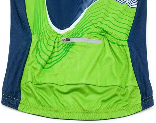 Vista 7 de Uriah - Camiseta de ciclismo para hombre manga corta reflectante