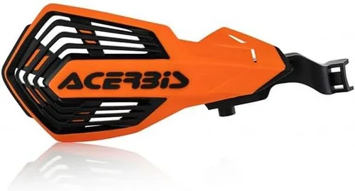 Vista 2 de Guardamanos Acerbis K-Future Compatibles con GasGas, Husqvarna, KTM, SHERCO – Blanco/ 16 Naranja