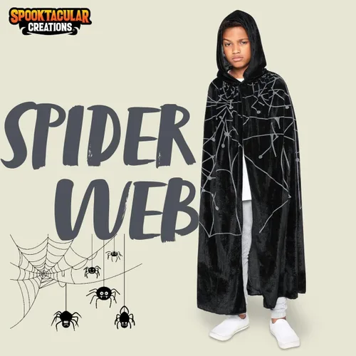 Vista 2 de Spooktacular Creations Capa con capucha unisex para niños
