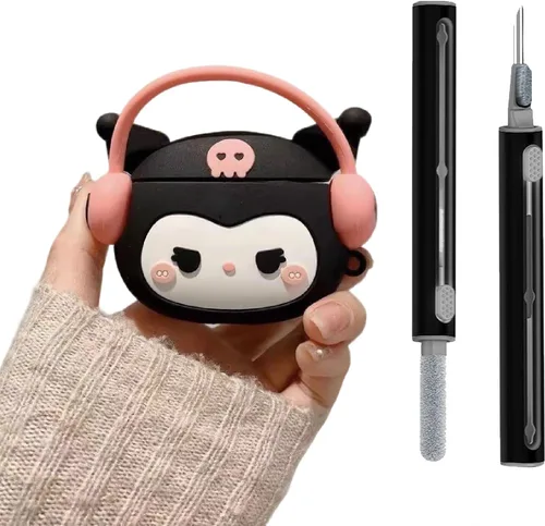 Vista 8 de Compatible con Funda para AirPods Pro 2 con Kit Limpiador, Protectora, Soporta Carga Inalámbrica, Funda para Carcasa de AirPod Pro 3, AirPods 3/4