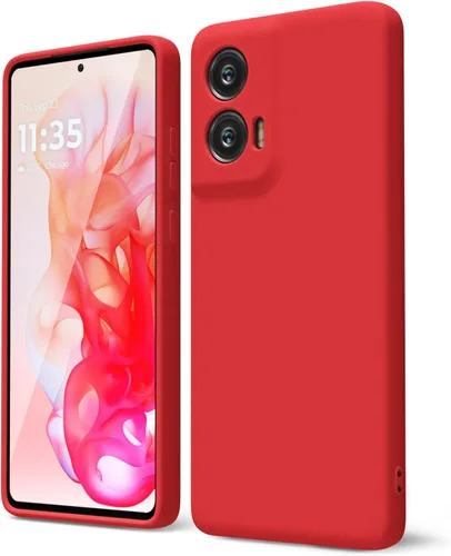 Vista 54 de oakxco para Motorola Moto G Stylus 5g 2021 Funda de teléfono de silicona líquida, delgada y suave, de goma de caucho, TPU, cubierta simple y lisa