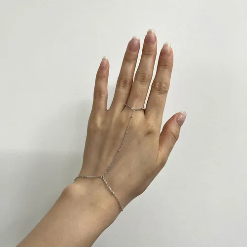 Vista 148 de Pulsera de plata de ley 925 para mujer, pulsera de mano para mujer, pulseras esclavas de 7 a 9 pulgadas ajustable