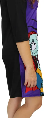Vista 6 de Disney Nightmare Before Christmas - Pijama de manga 34 para mujer, Morado
