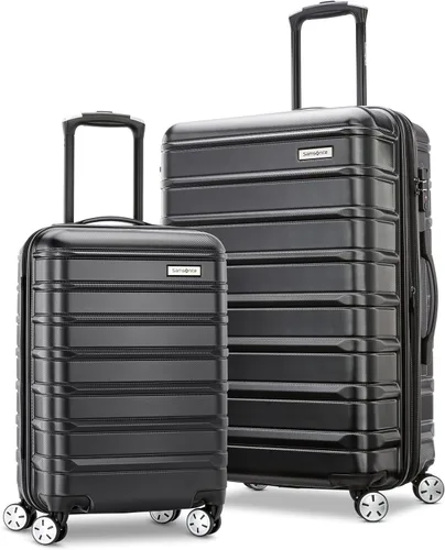 Vista 14 de Samsonite Omni 2 Hardside, Plateado (Arctic Silver), Juego de 2 piezas (equipaje de mano/grande), Omni 2 Equipaje rígido expandible con ruedas