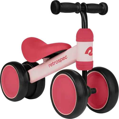 Vista 2 de Retrospec Cricket Baby Walker Bicicleta de equilibrio con 4 ruedas para edades de 12 a 24 meses y bicicleta de equilibrio Cricket Baby Walker con 4