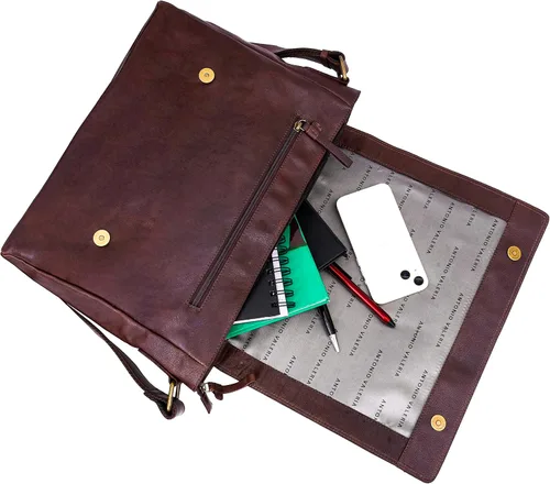 Vista 5 de Antonio Valeria Bolso bandolera de cuero prémium para hombre de Robert