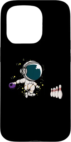 Vista 14 de Astronaut Bowling Player Bowling Ball Pins Bowling Team Case for iPhone 16