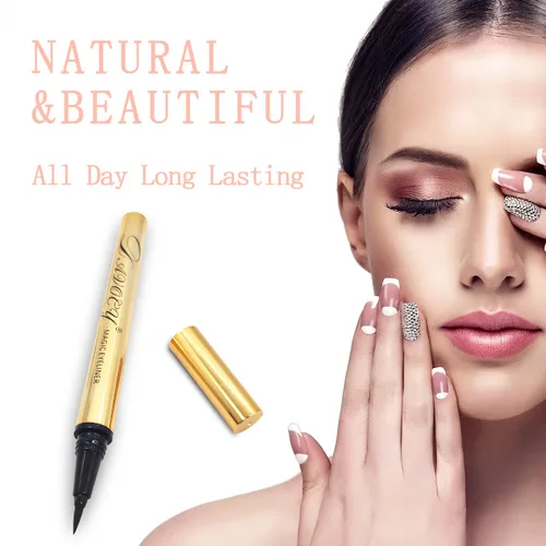 Vista 5 de Delineador de ojos magnético para pestañas postizas, sin necesidad de pegamento, adecuado para ojos sensibles, impermeable y a prueba de aceite