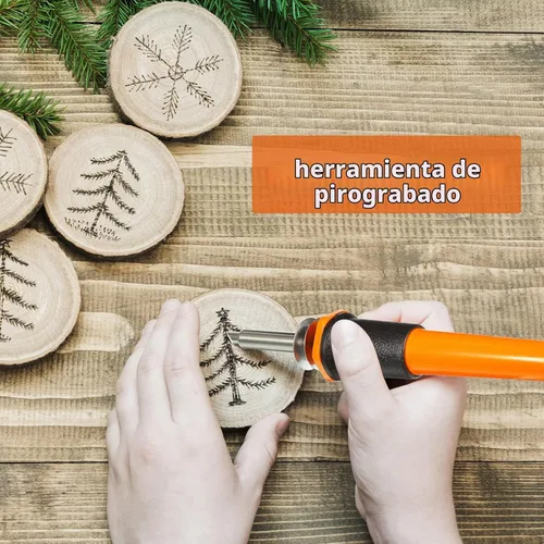 Vista 6 de Honoson - Juego de herramienta de cuchillo caliente eléctrico de 30 piezas, 20 piezas de cuchillas, 3 porta-cuchillas, 2 cuchillas de pirografía