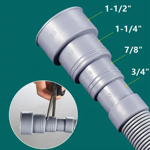Vista 5 de Elyfree Manguera de drenaje universal para lavadora de 6.5 pies, kits de extensión de manguera de drenaje flexible para lavadora, manguera corrugada