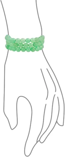 Vista 43 de Bling Jewelry Juego de 3 pulseras elásticas unisex apilables con cuentas redondas de 0.315 pulgadas para mujeres, adolescentes y hombres, multihebra