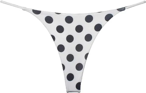 Vista 9 de Tanga de encaje sin costuras para mujer, ropa interior de cintura alta con tiras en G Serie 010-leopardo