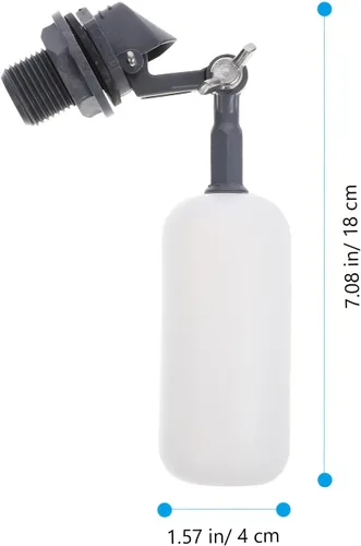 Vista 2 de Conector de la mini válvula de flotador 1/2 pulgada (Dn15) 7,08 x Blanco