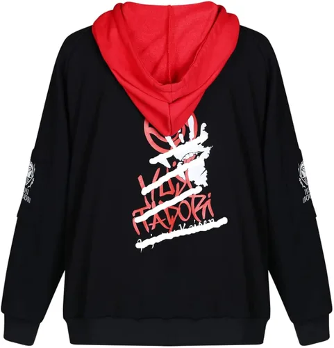 Vista 5 de Anime 3D Novelty Hooded Pullover Sweatshirt Anime Hoodie Cosplay Costume