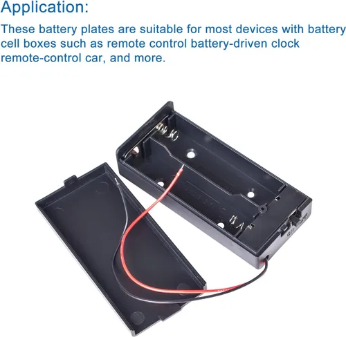 Vista 2 de DMiotech 50 pares de resortes de batería de 0.444 in x 0.453 in de repuesto de placa de contacto AA positivo a negativo niquelado para control remoto