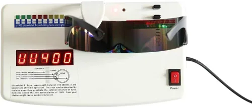 Vista 8 de PLOPLO Paquete de 2 lentes de sol con espejo Futuristic Cyclops Negro