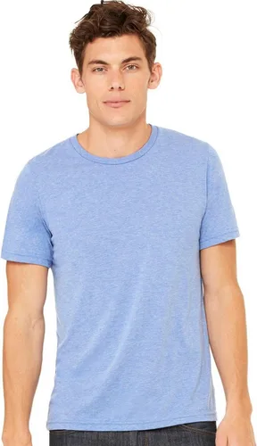 Vista 228 de Bella Canvas 3413c para hombre (1) Triblend verde + (1) Triblend rojo