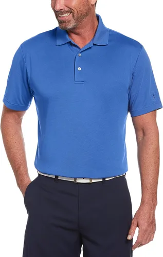 Vista 25 de PGA Tour Men's Airflux Solid Mesh Short Sleeve Classic Golf Polo Shirt Asfalto