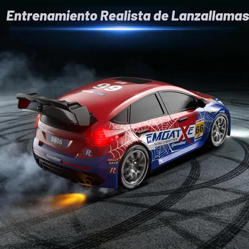Vista 4 de Axirata RC Drift Car 1:24 Escala Control Remoto Coche de Rally para Niños