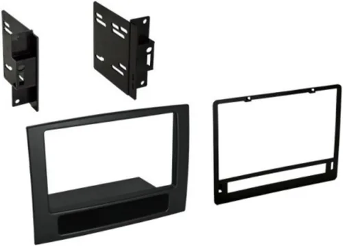 Vista 2 de Kit de tablero doble DIN de American International para Dodge RAM (2006-2008) Kit completo con adaptador de antena de posventa y arnés de cable