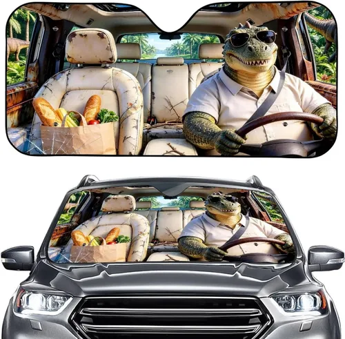 Vista 40 de SEANATIVE Parasol divertido para parabrisas de automóvil, protección contra rayos UV, protector de ventana delantera, diseño de ojos enojados