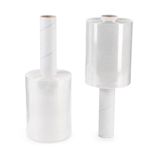 Vista 11 de IDL Packaging Mini rollo elástico de 5 pulgadas, 700 pies, calibre 120 (paquete de 1) con un mango de cartón extendido, envoltura de plástico