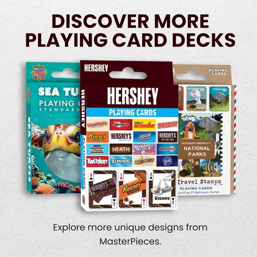 Vista 7 de MasterPieces Cartas de juego con licencia oficial de Hershey - Baraja de 54 cartas para adultos