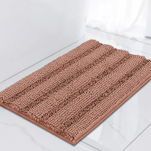 Vista 39 de Turquoize Alfombra de baño de chenilla de lujo para baño, extra absorbente, alfombra de ducha de microfibra antideslizante para baño, alfombra Aqua