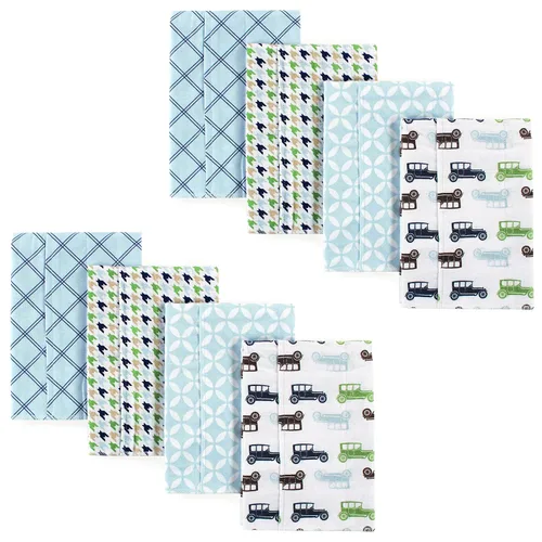 Vista 180 de Hudson Baby - Paños unisex de franela de algodón para bebé, avión, talla única