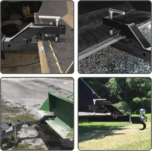 Vista 6 de Enganche de cubo para tractor, EBESTTECH 1 pieza de abrazadera para receptor de enganche de remolque 2" con adaptador de montaje de bola Compatible