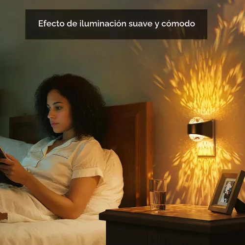 Vista 6 de L LOHAS LED Las luces nocturnas se enchufan a la pared, proyector de luz