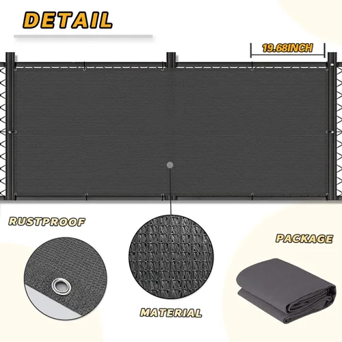Vista 4 de LOVE STORY Pantalla de privacidad para balcón, cubierta de valla de 2.5 x 5 pies, protección UV y resistente a la intemperie, altura de 3 pies