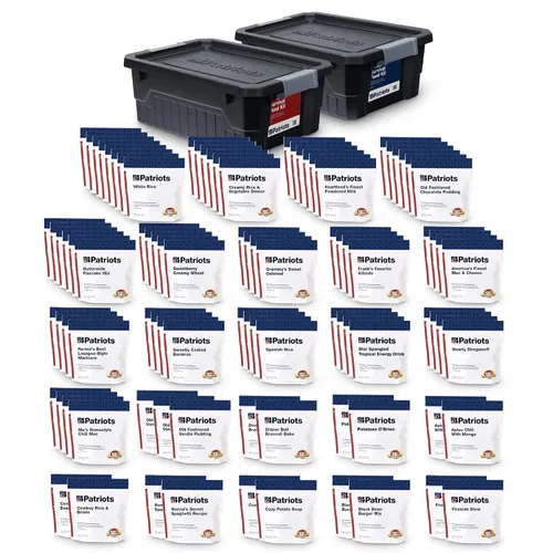 Vista 11 de 4Patriots suministro de alimentos para emergencias, kit de supervivencia para 72 horas, vida útil de 25 años, 16 porciones